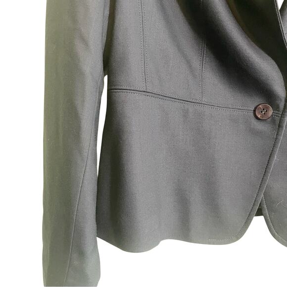 Talbots Women's Navy Blue Notch Lapel Collar Long Sleeve Blazer Jacket Size 8 - Picture 6 of 14